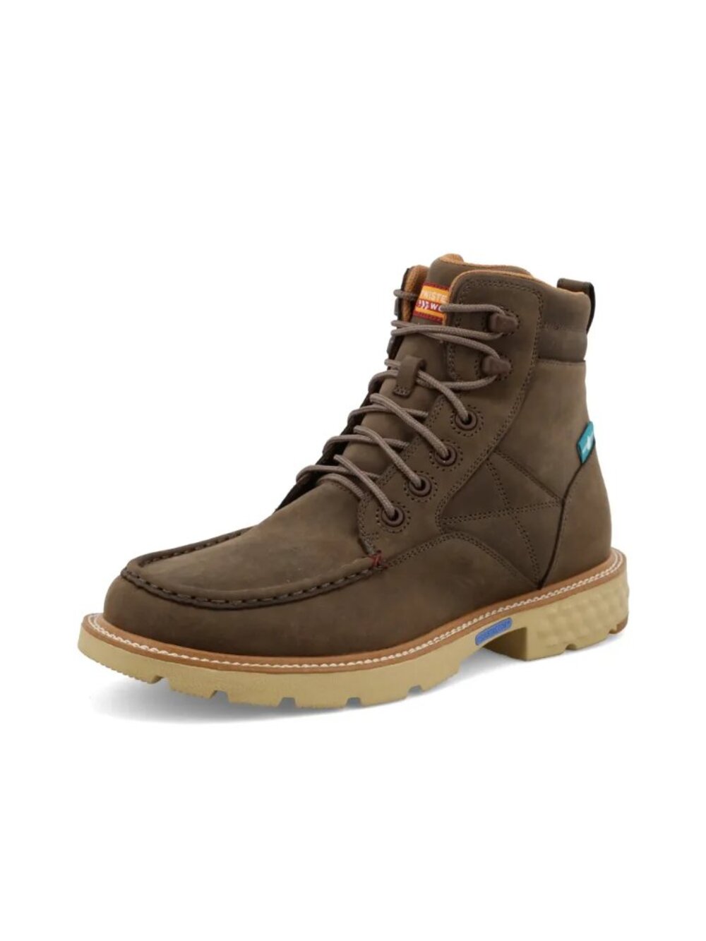 Twisted X® Men's 6" Shitake Brown Waterproof Work Boots soft toe size 14 NEW